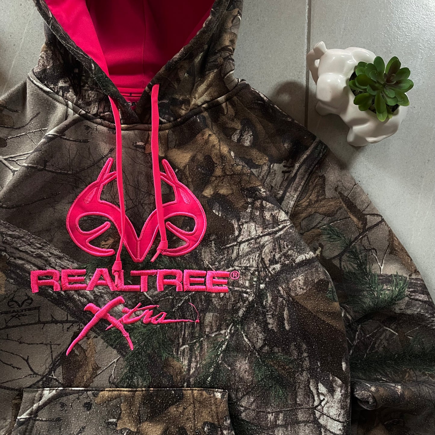 (S Boxy) Real Tree Full Camo - Pink Embroidery