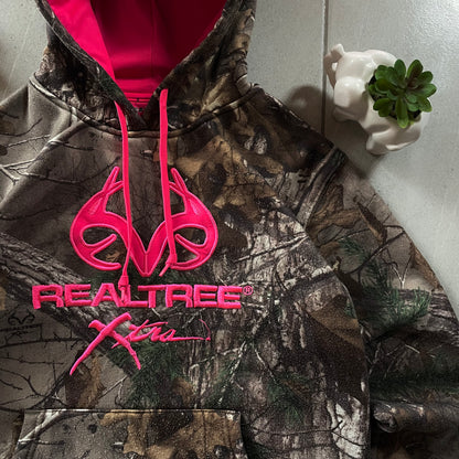 (S Boxy) Real Tree Full Camo - Pink Embroidery