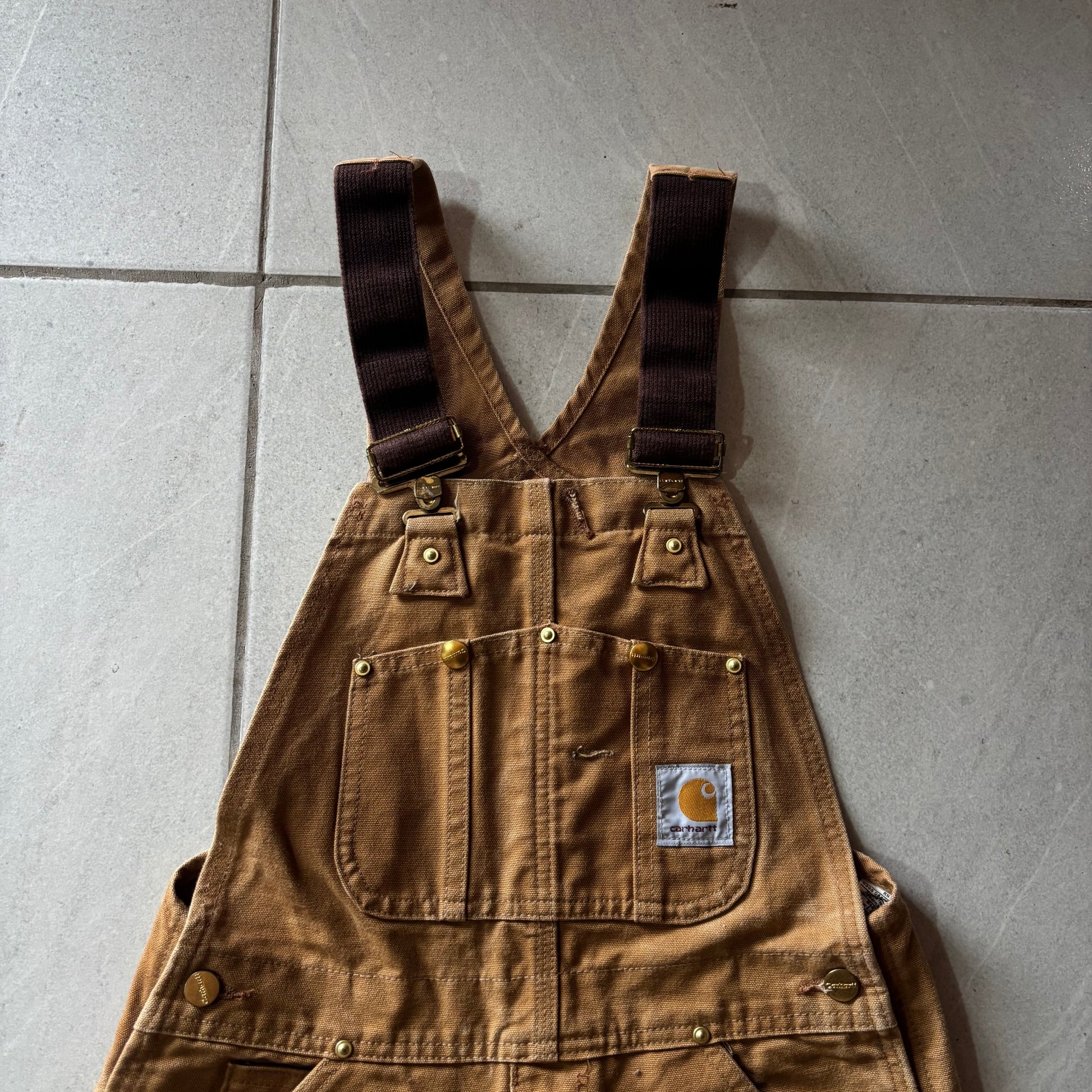 (30/30) CARHARTT OVEROL BEIGE BRN