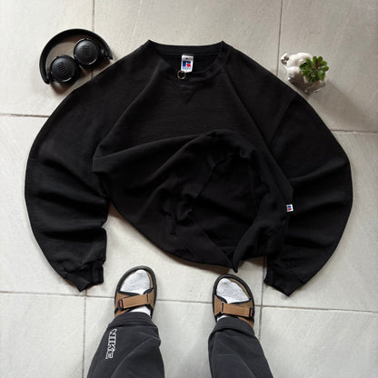 (L BOXY) VINTAGE RUSSELL CREWNECK 90s - SUN FADED