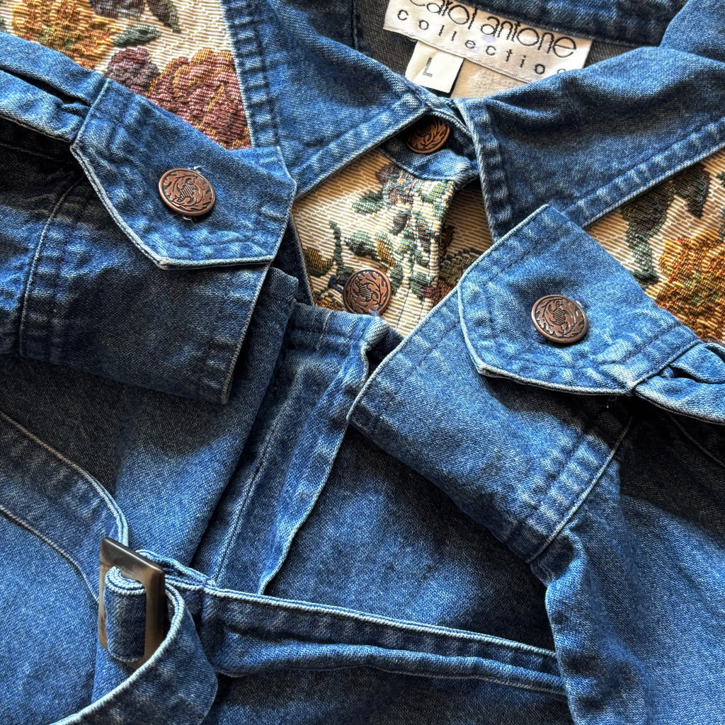 (S FIT M) C.A DENIM CUSTOM JACKET ANGELS