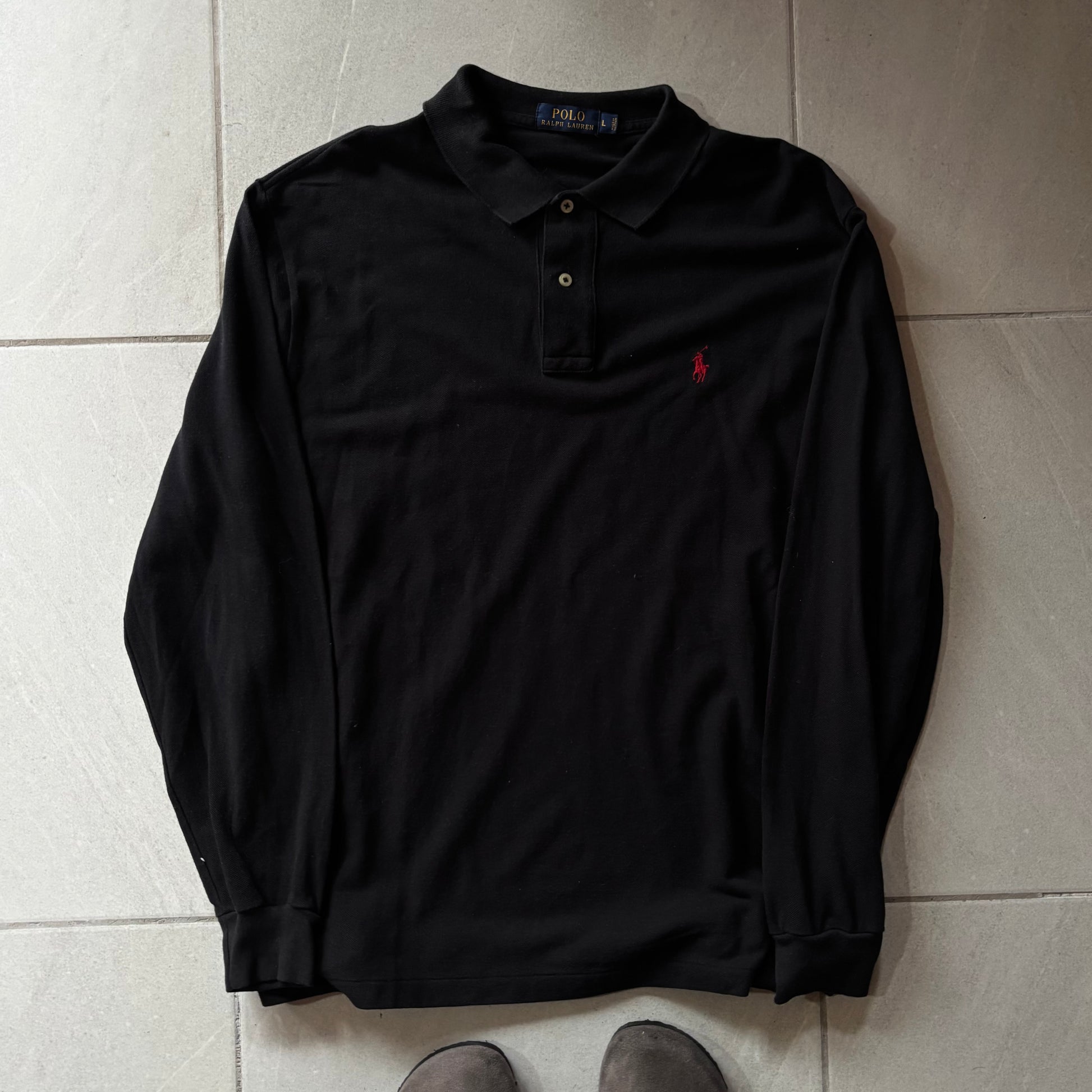(L) RALPH LAUREN LONG SLEEVE BLACK
