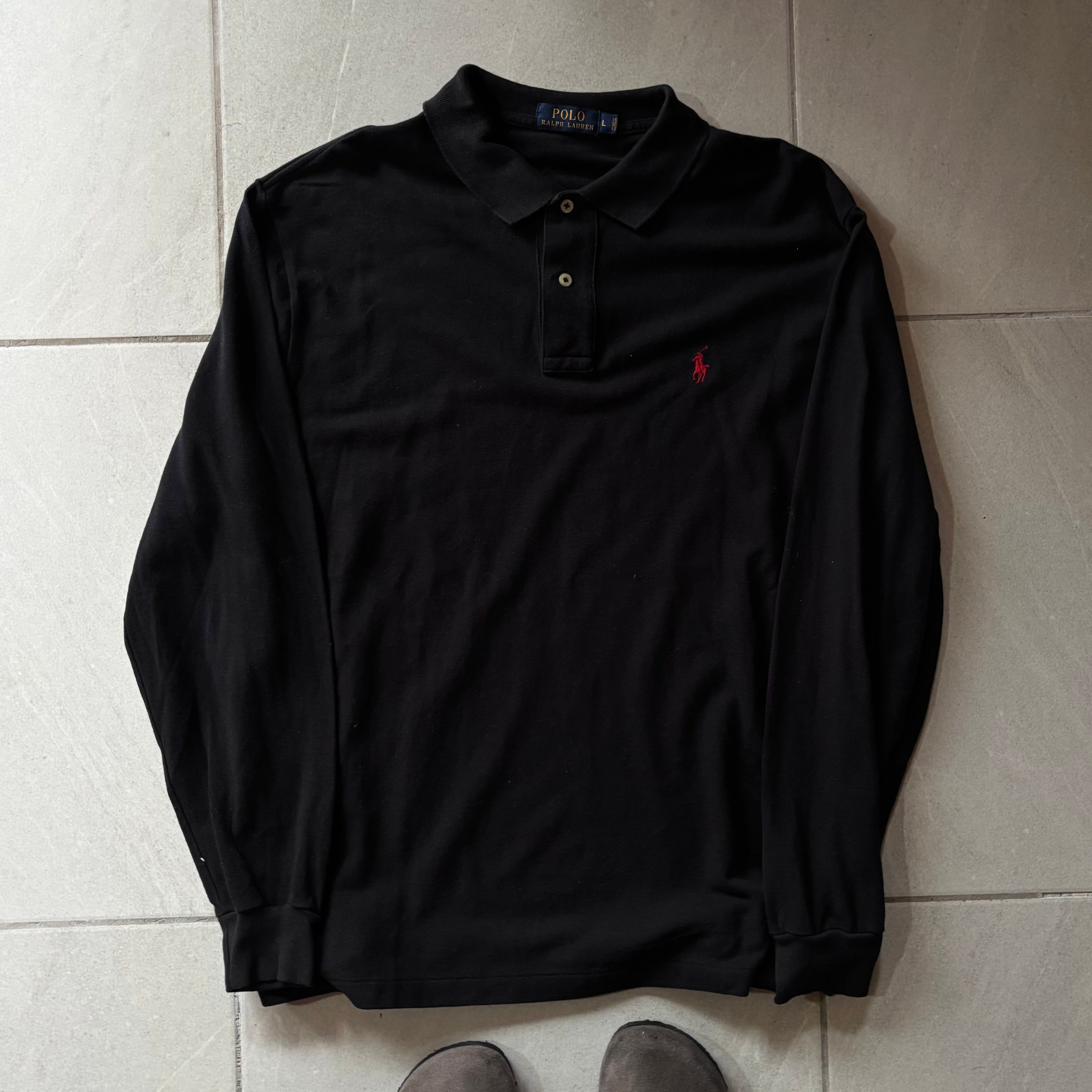 (L) RALPH LAUREN LONG SLEEVE BLACK