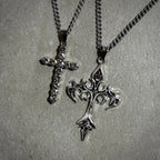 FLAME CROSS NECKLACE (PACK 2)