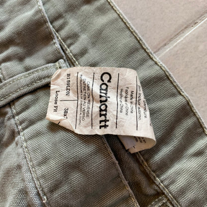 (38/32) Vintage Carhartt Pant Olive Green Stain Free NEW