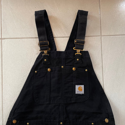 (32/32) CARHARTT OVEROL FULL BLACK DK - NEW