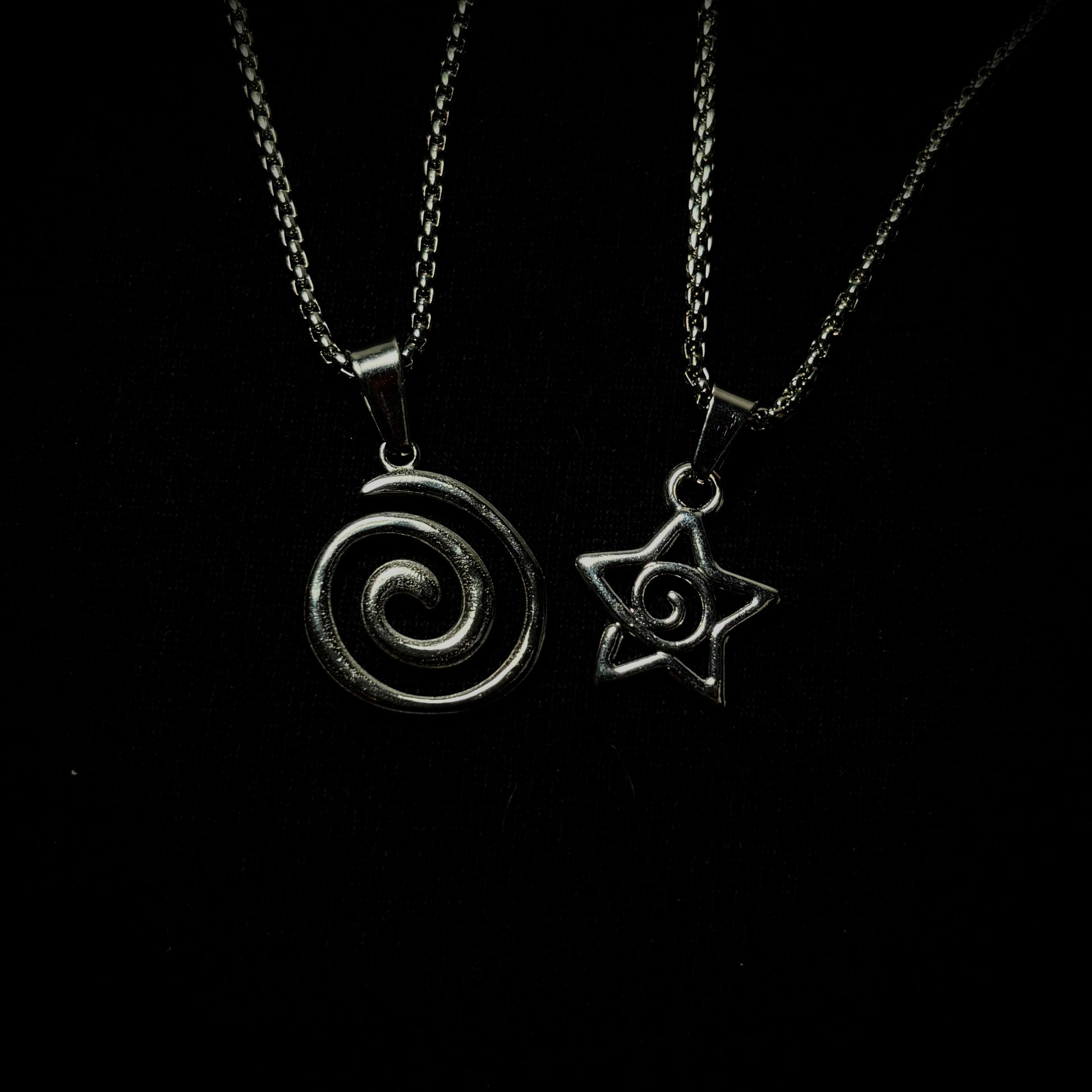 SPIRAL STAR NECKLACE (PACK 2)