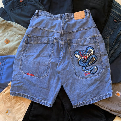 (Fit 36) Vintage Baggy Short MJCo. Snake