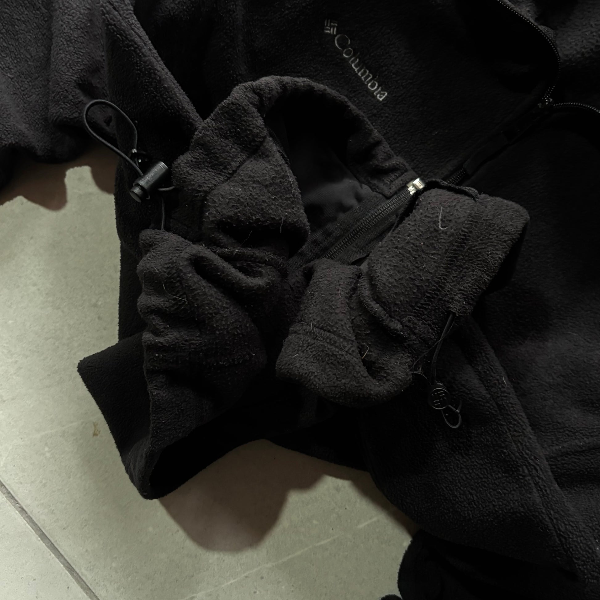 (M FIT L) COLUMBIA FLEECE JACKET BLACK