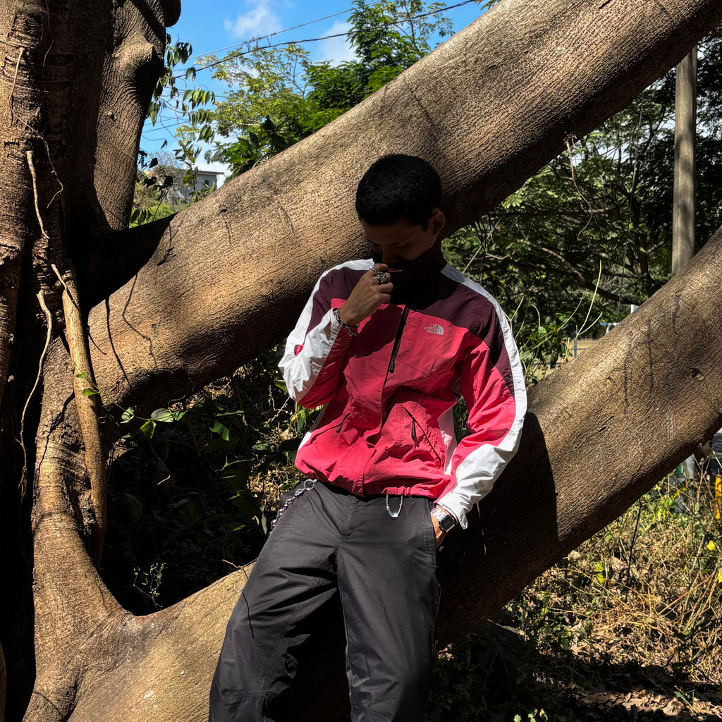 (M) TNF HYVENT FAUX FUE LINED WINTER JACKET SKI COAT