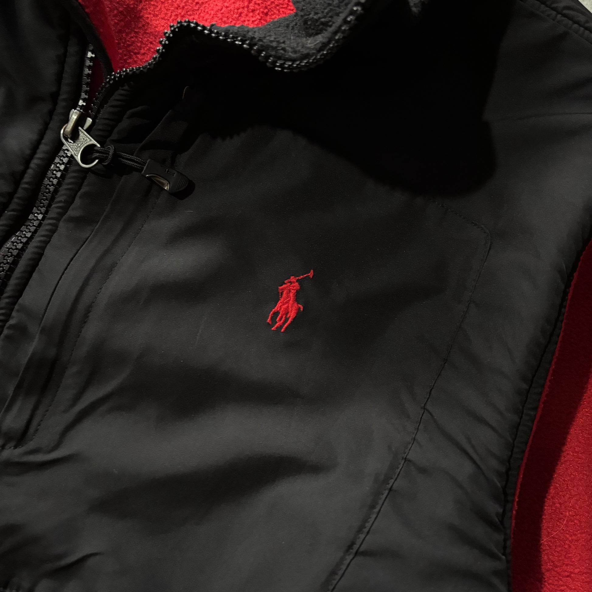 (FIT L) RALPH LAUREN FLEECE JACKET - CON GORRA