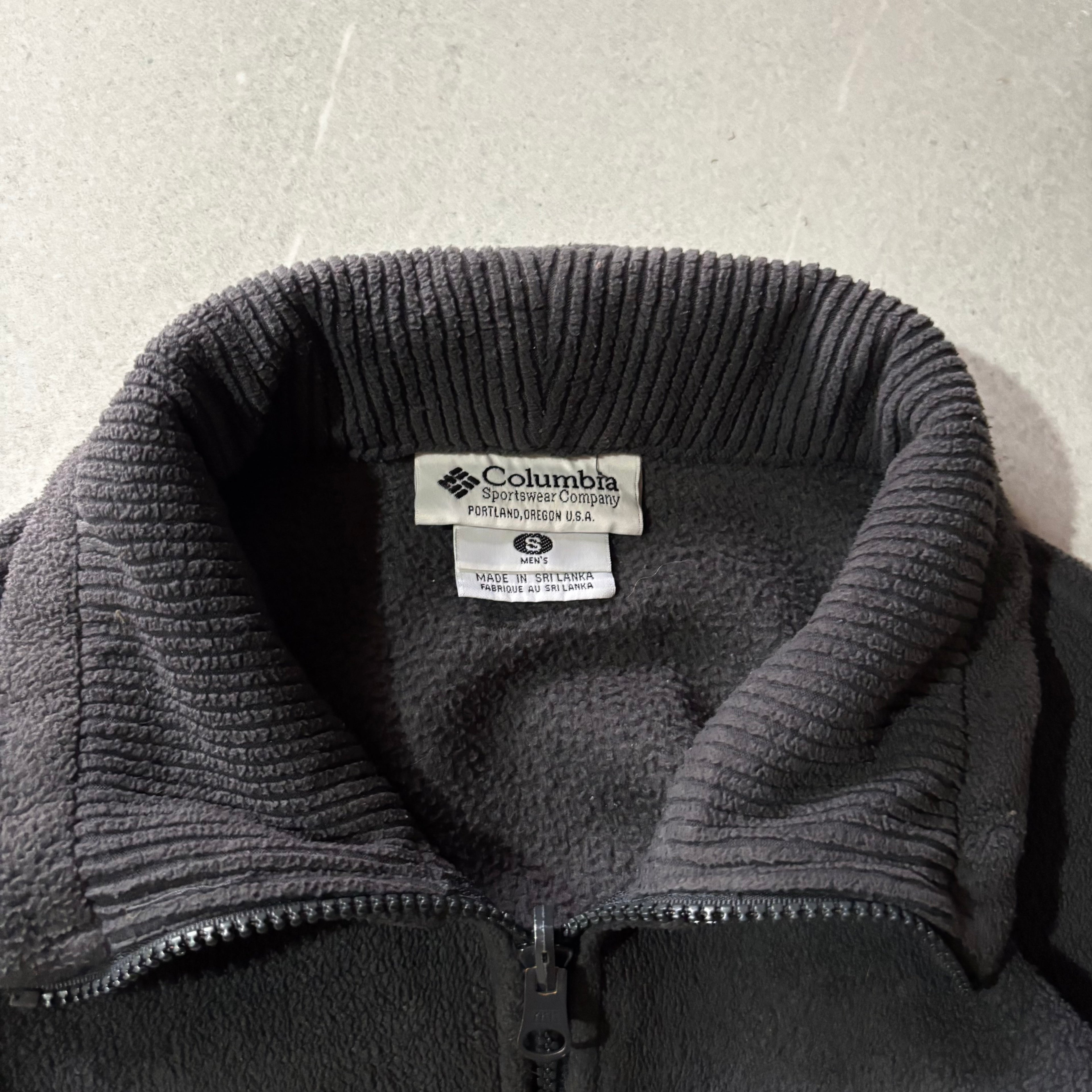 (M BOXY) COLUMBIA FLEECE JACKET GRAY