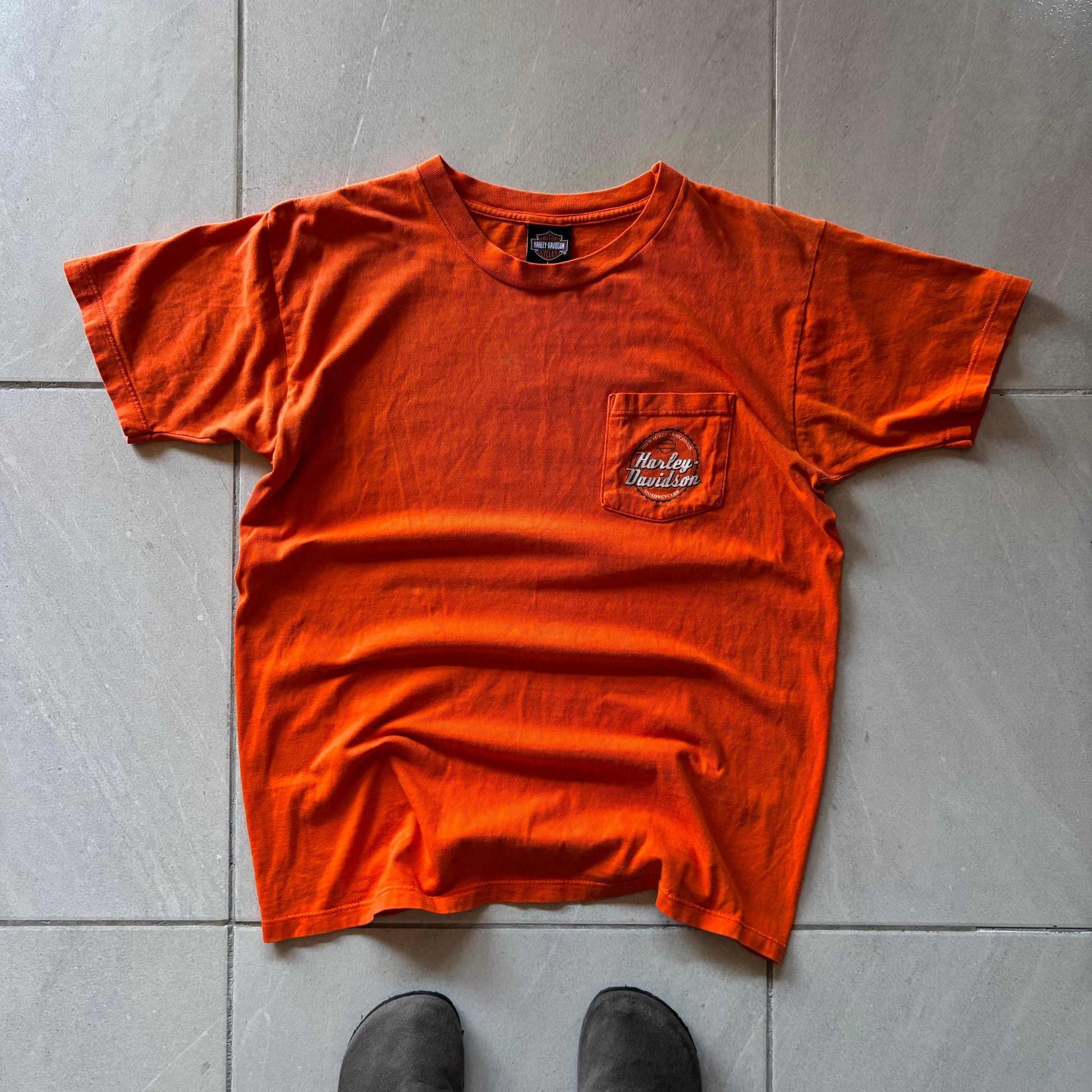 (L) HARLEY DAVIDSON POCKET TEE 00's