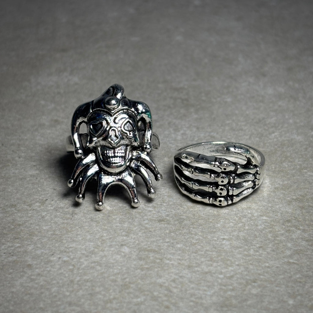SKULL CLOWN RING (PACK 2)
