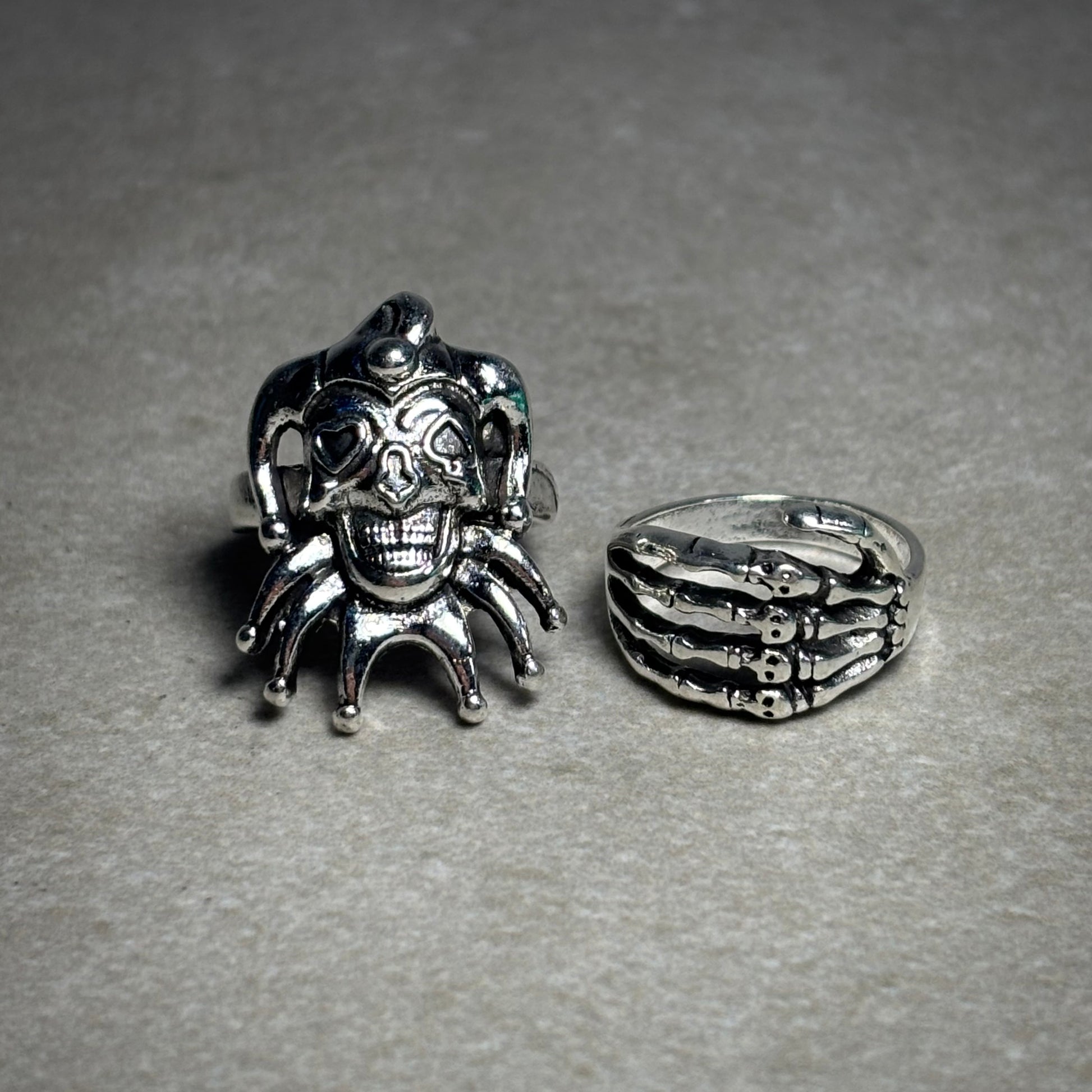 SKULL CLOWN RING (PACK 2)
