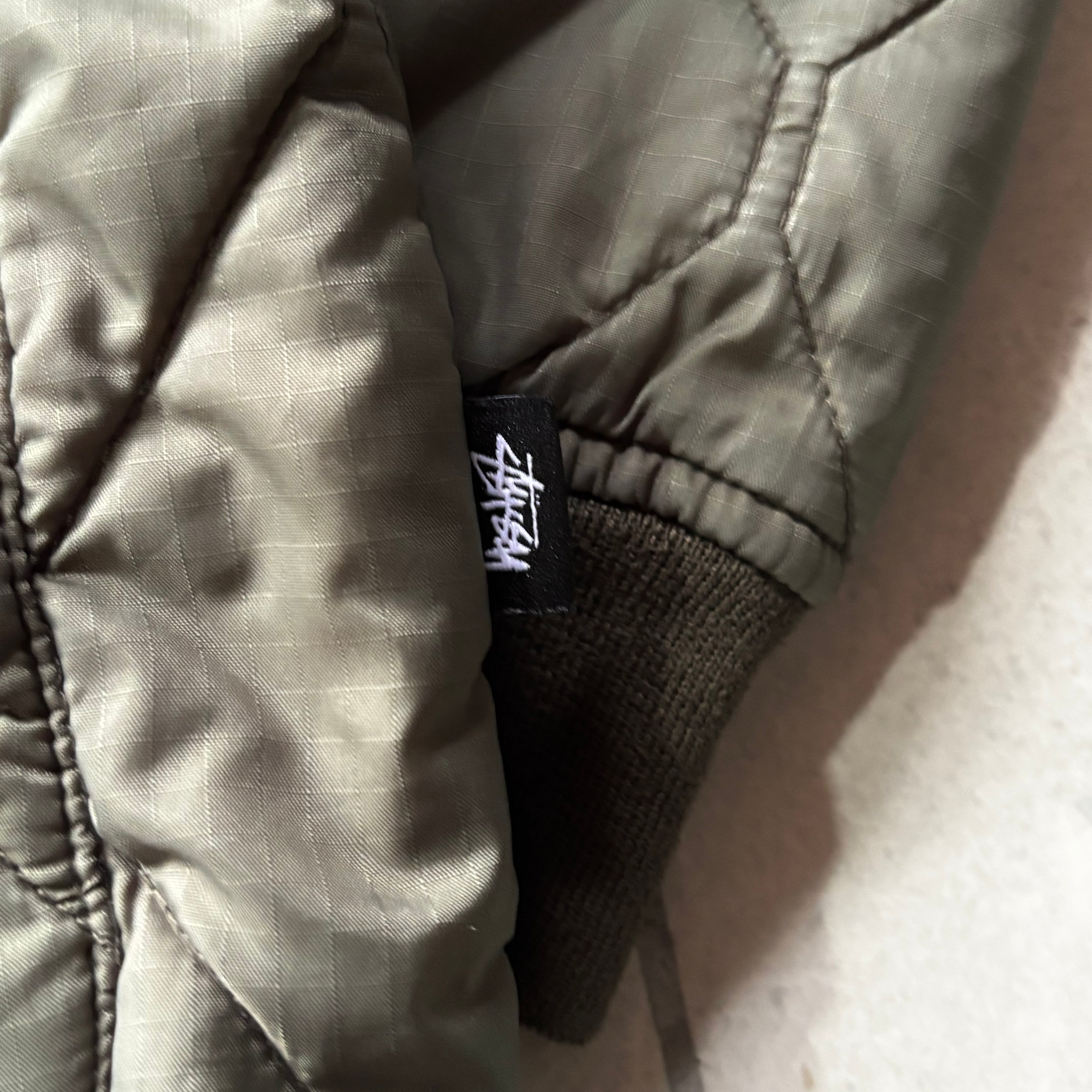 (M FIT L) STUSSY RARE MILITARY BOMBER JACKET