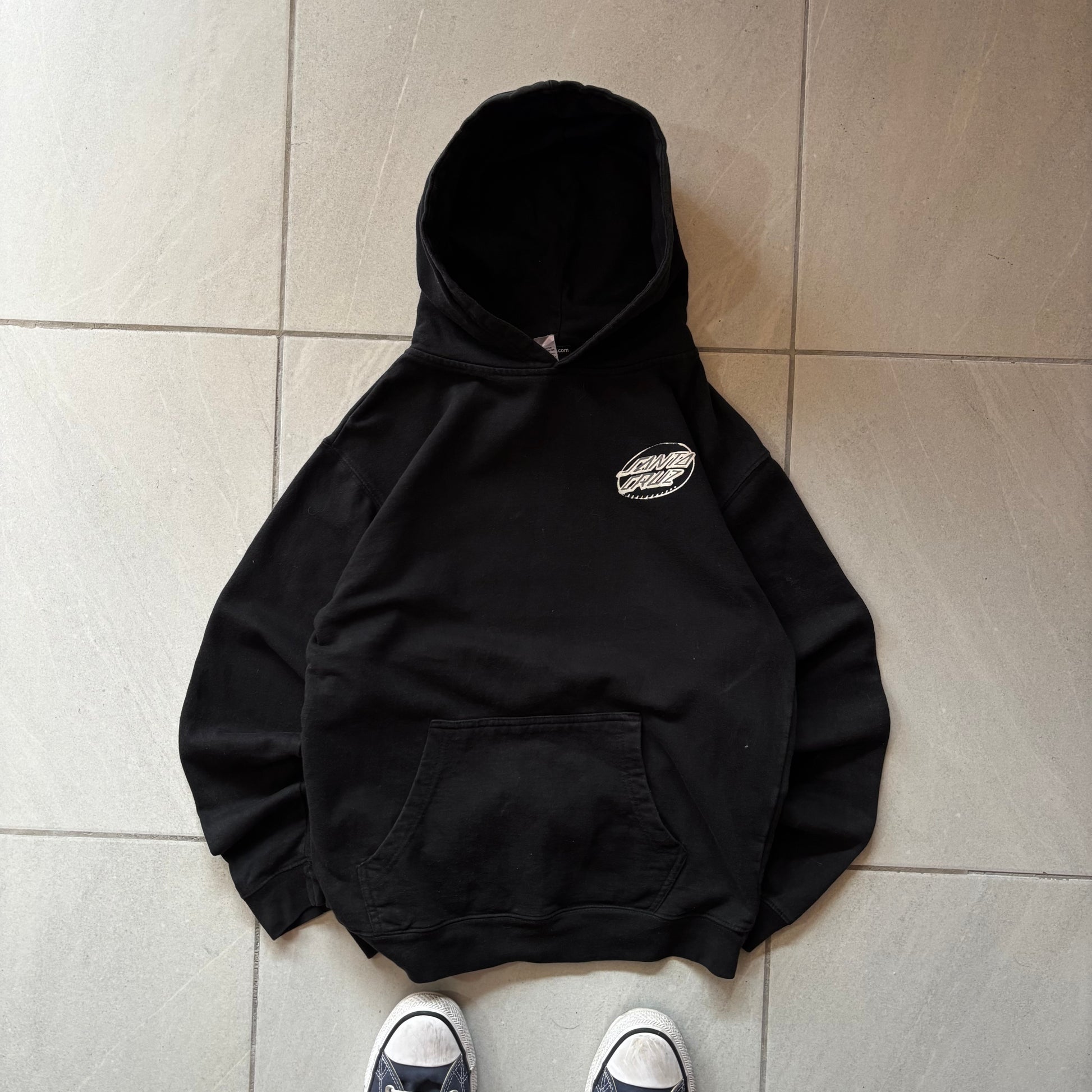 (XS) SANTA CRUZ HOODIE BLACK