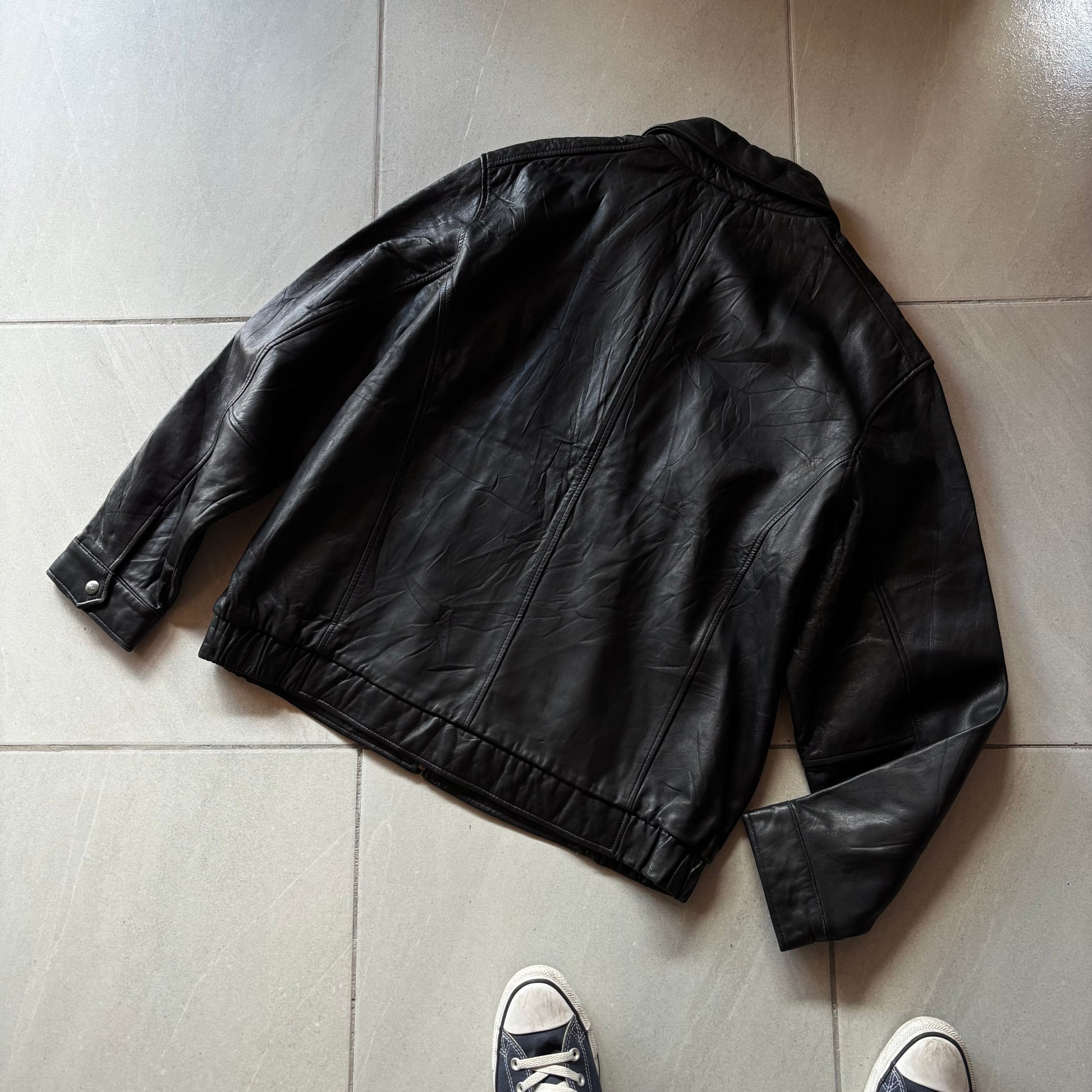 (XXl) DOCKERS LEATHER JACKET