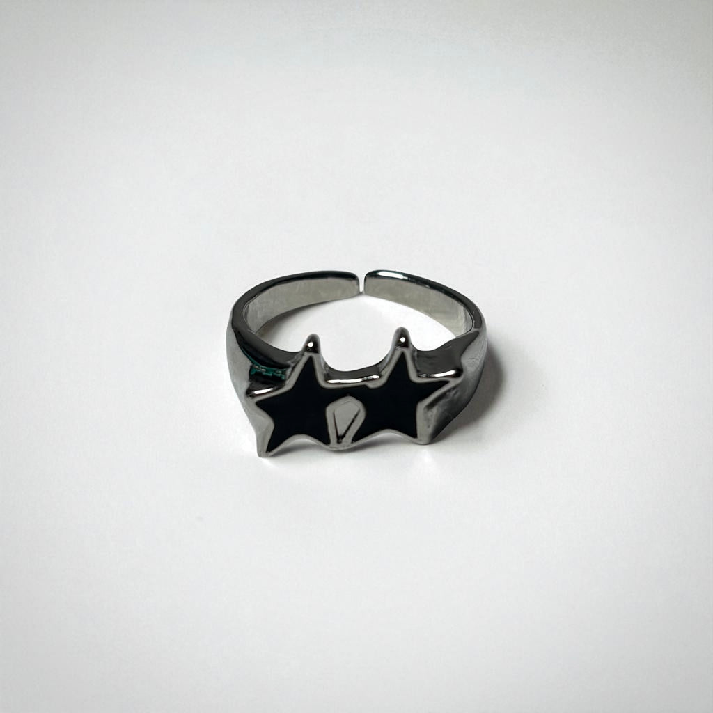 SILVER RINGS STAR (PACK 4)