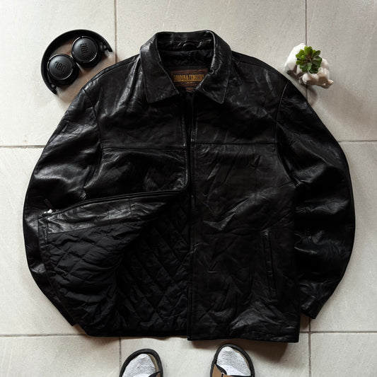 (L) LEATHER JACKET GORDON Y FERGUSON - CUERO DE BAJO GROSOR