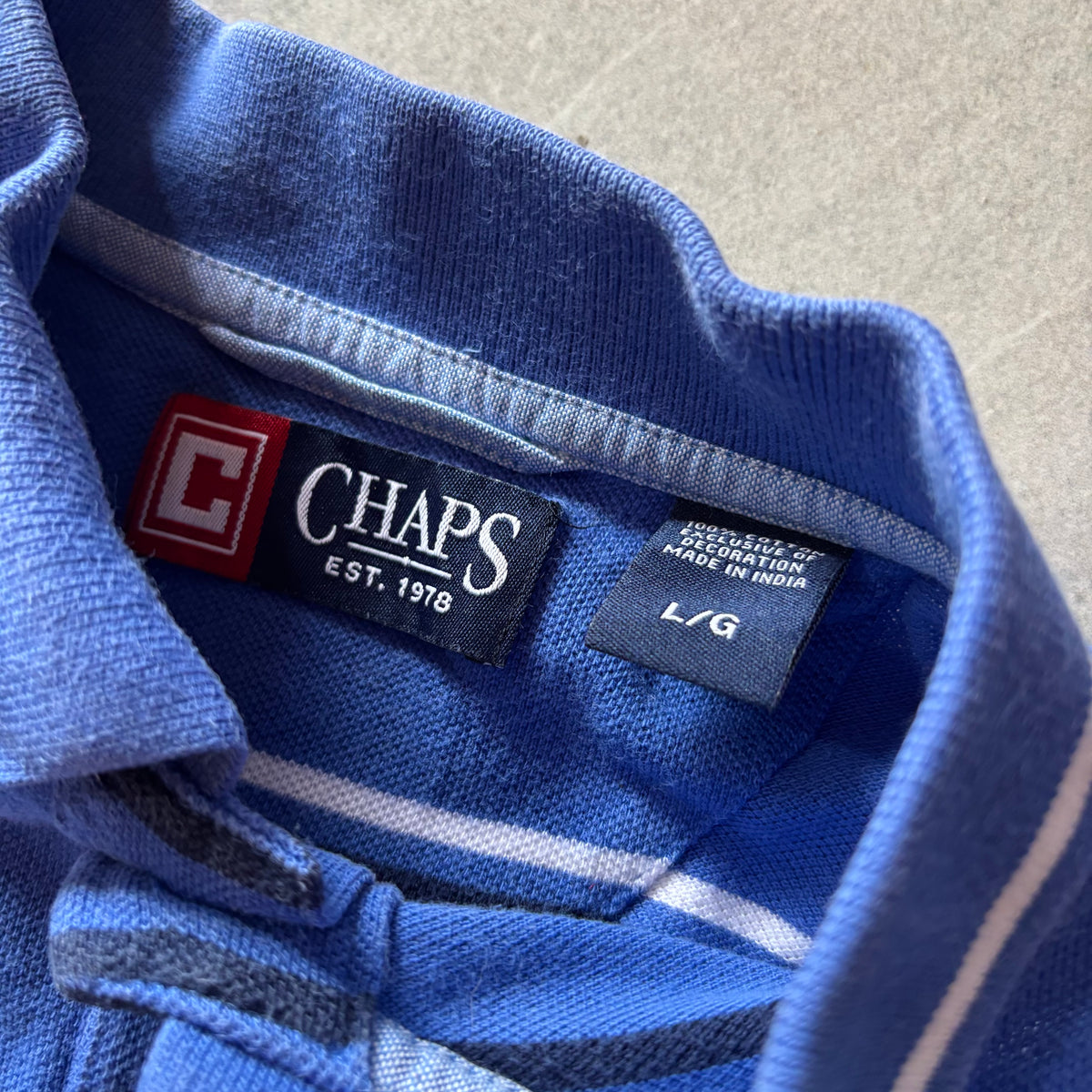 (L) CHAPS POLO TEE