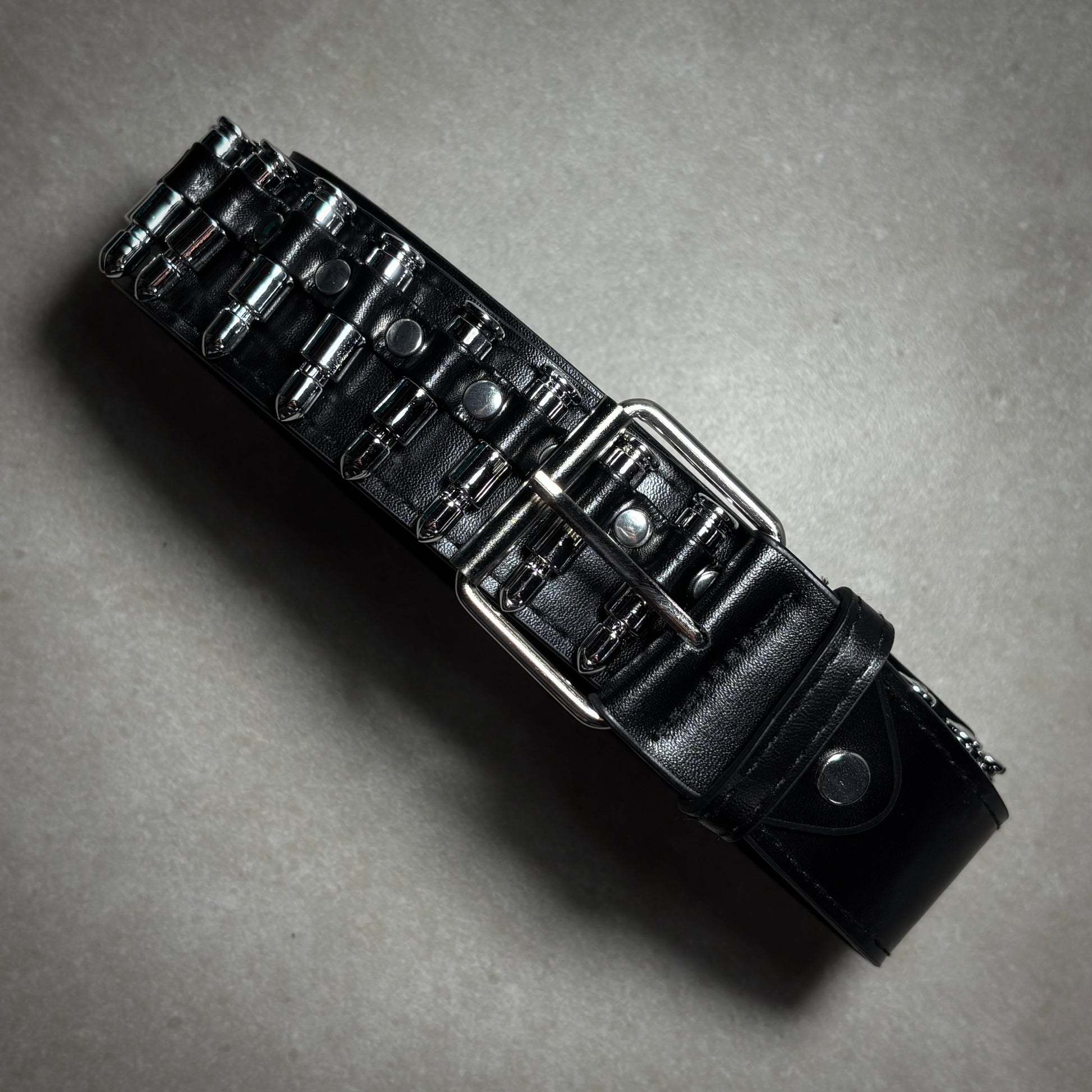 LEATHER BULLETS BELT