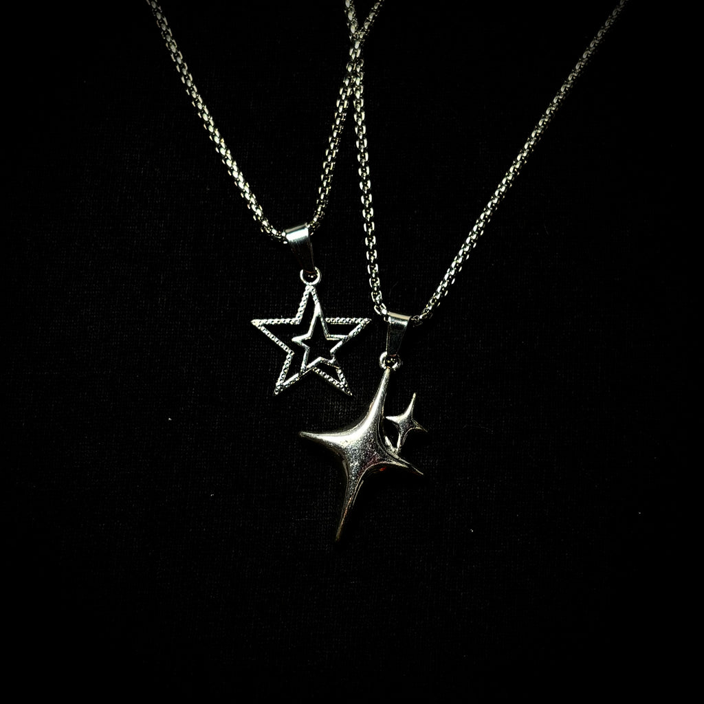 DOUBLE STAR NECKLACE (PACK 2)