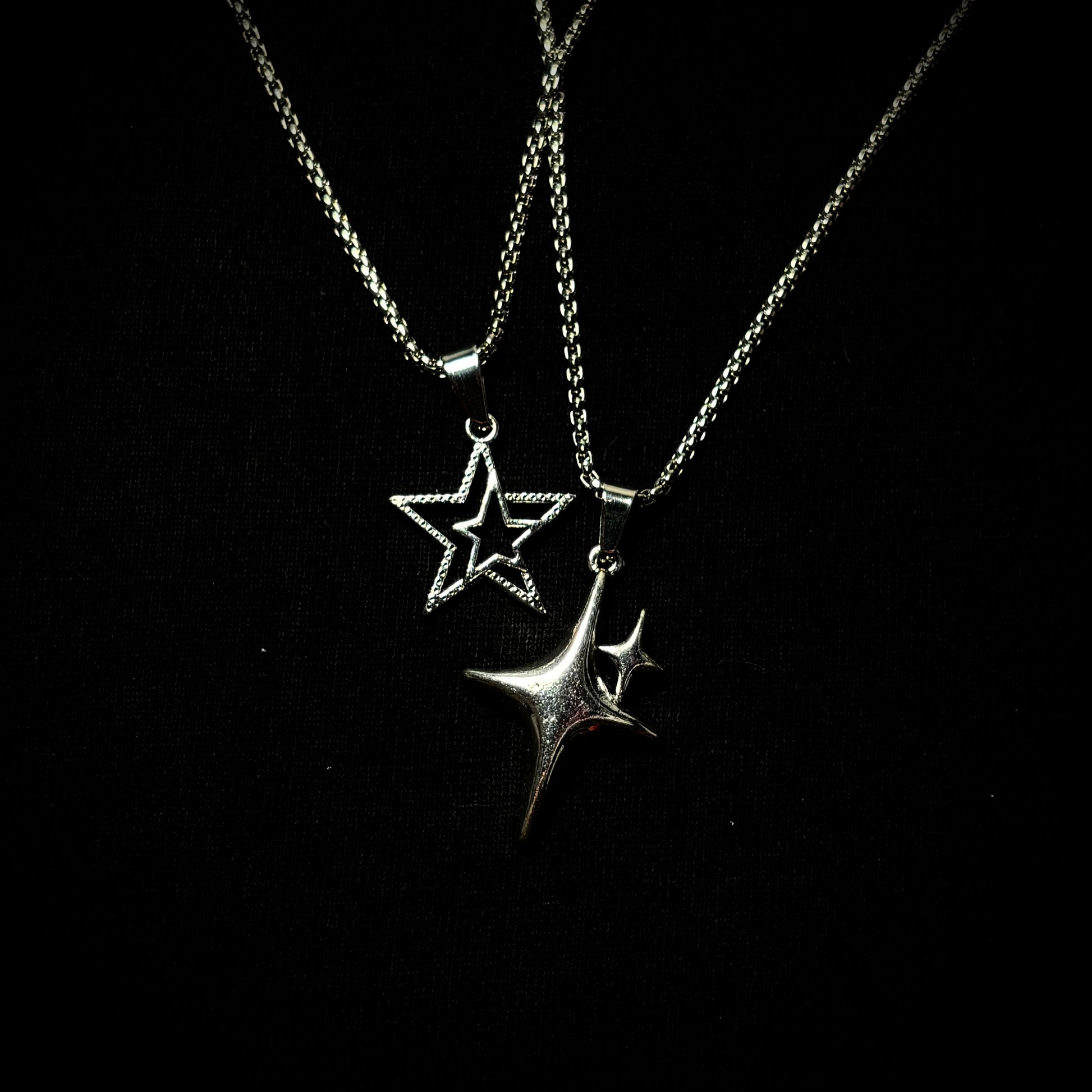 DOUBLE STAR NECKLACE (PACK 2)