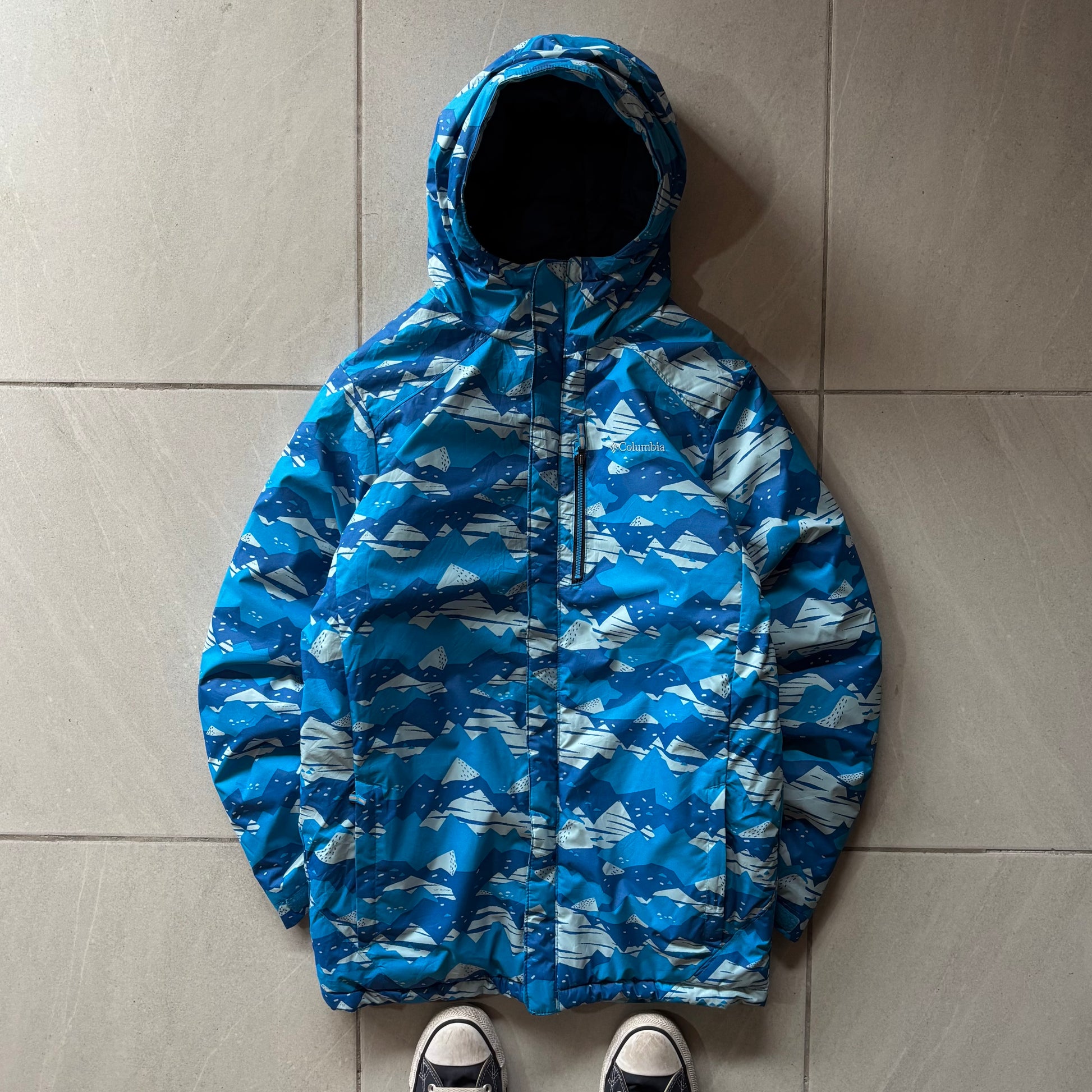 (Xl) COLUMBIA MOUNTAIN SKY BLUE WATERPROOF