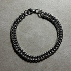 PULSERA GRUESA PLATEADA