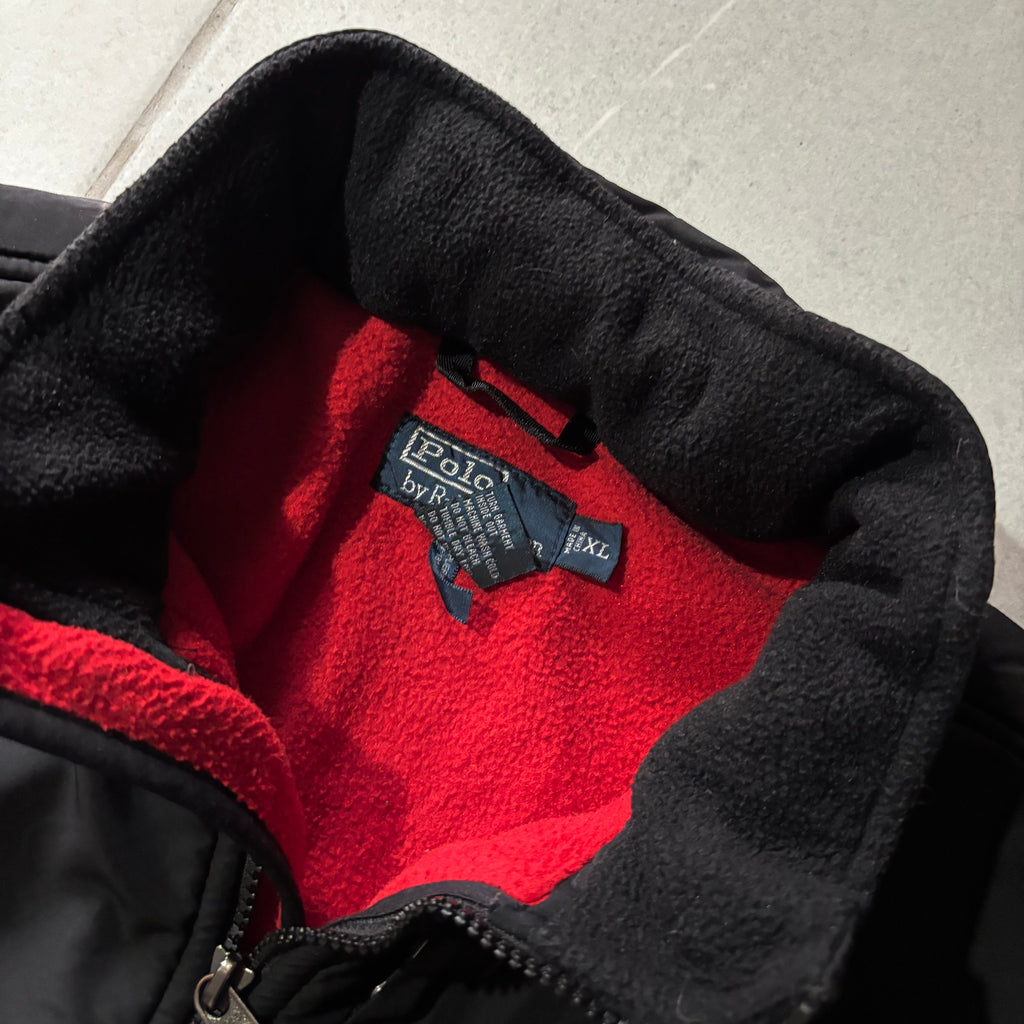 (FIT L) RALPH LAUREN FLEECE JACKET - CON GORRA