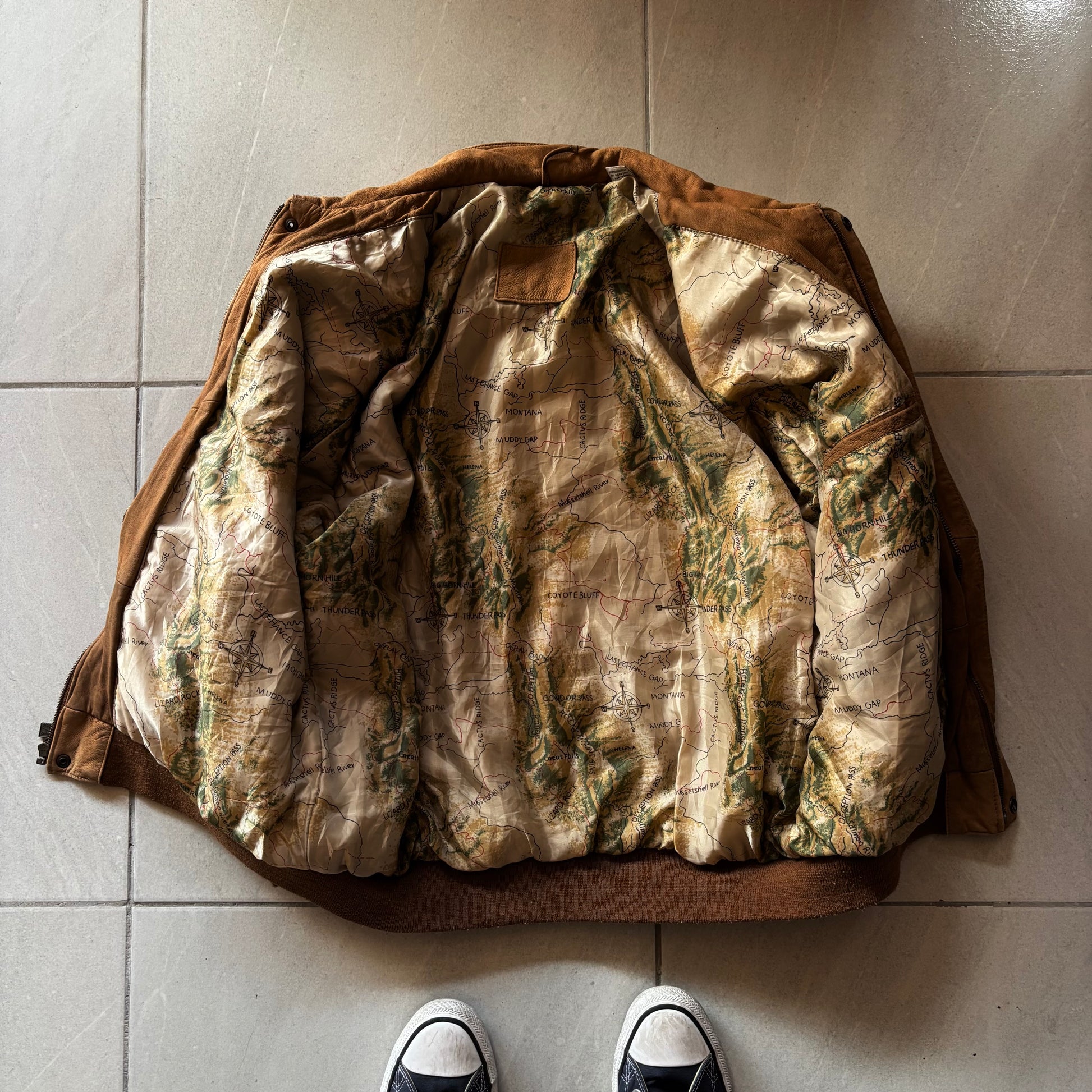(L) VINTAGE MARLBORO LEATHER JACKET