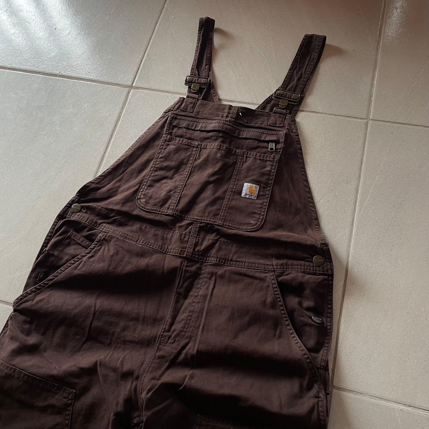 (M) Carhartt Overol - Café - NEW