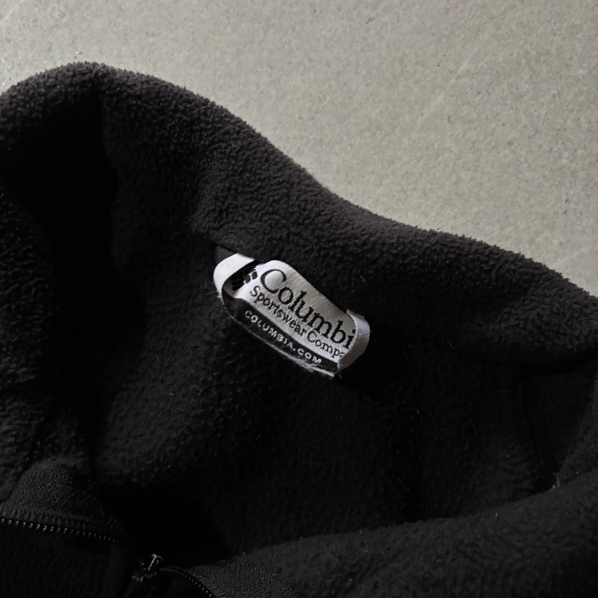 (M FIT L) COLUMBIA FLEECE JACKET BLACK