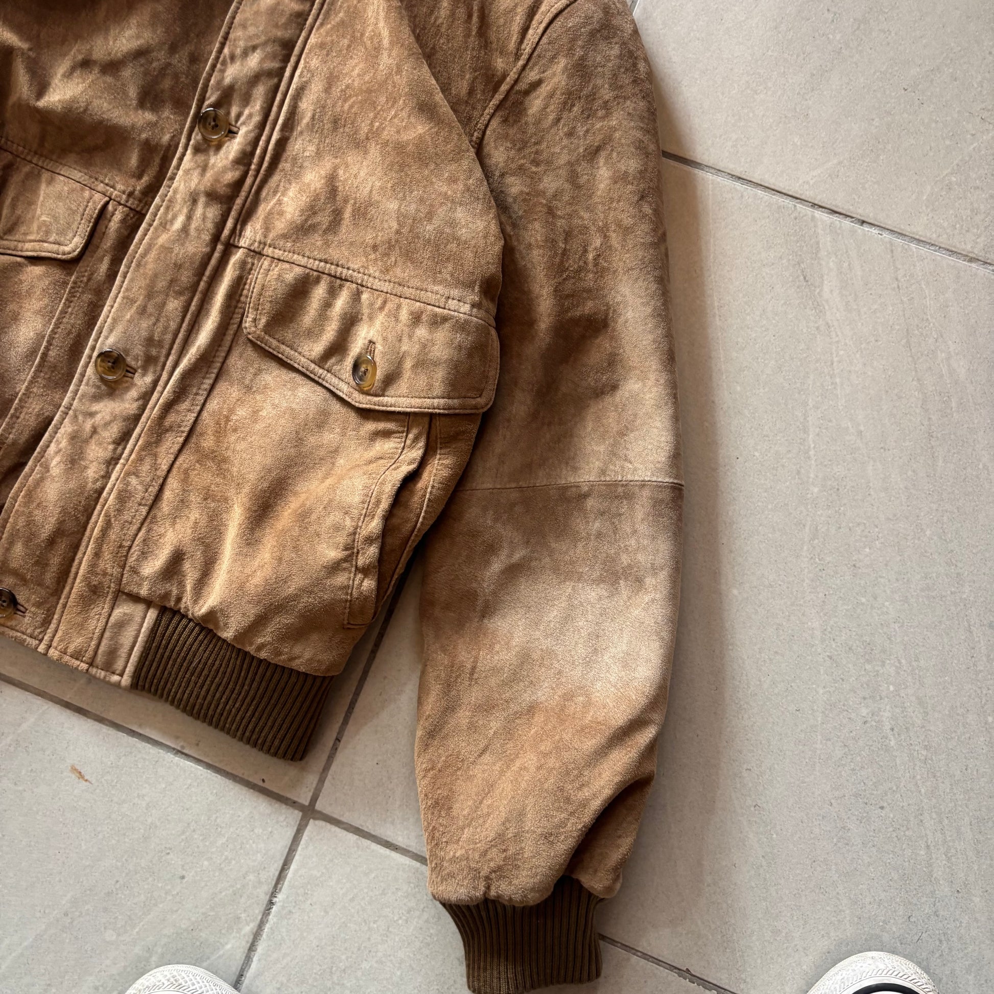 (FIT M) AVIATOR LEATHER JACKET
