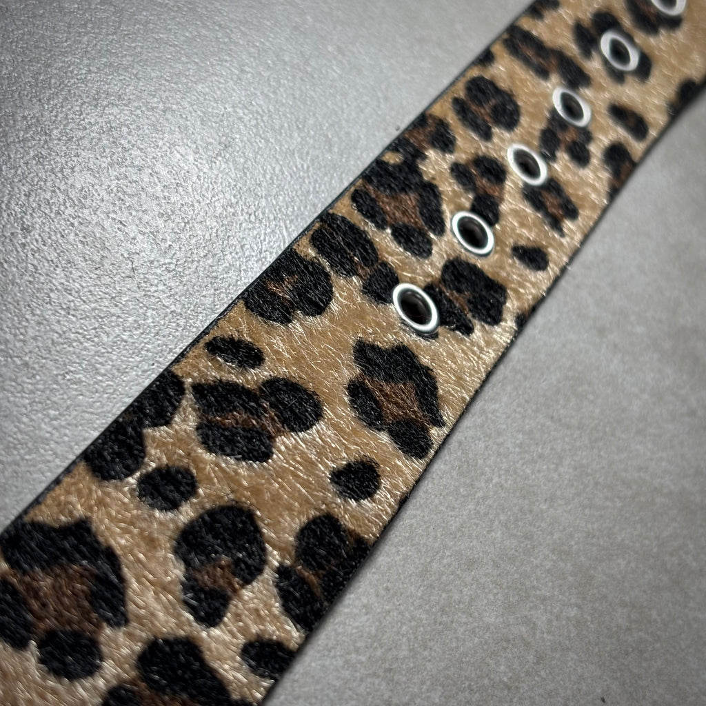 LEOPARD PRINT AND BULLETS BELT