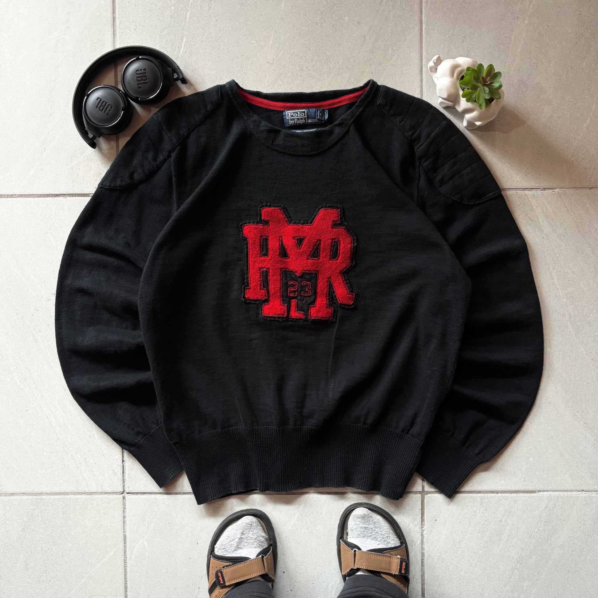(L BOXY) RALPH LAUREN SPORT CREWNECK