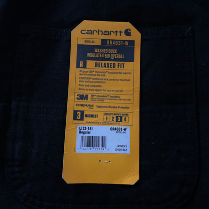 (L) Carhartt Overol Nuevo Full Black Sin Detalles