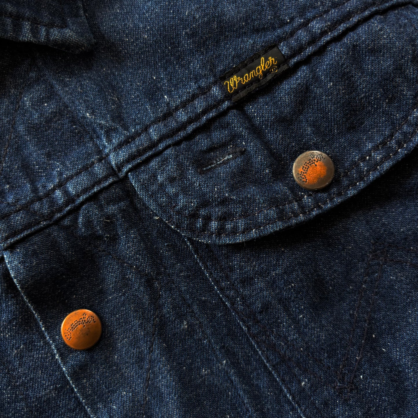 (S BOXY) VINTAGE EARLY 90s DENIM JACKET WRANGLER