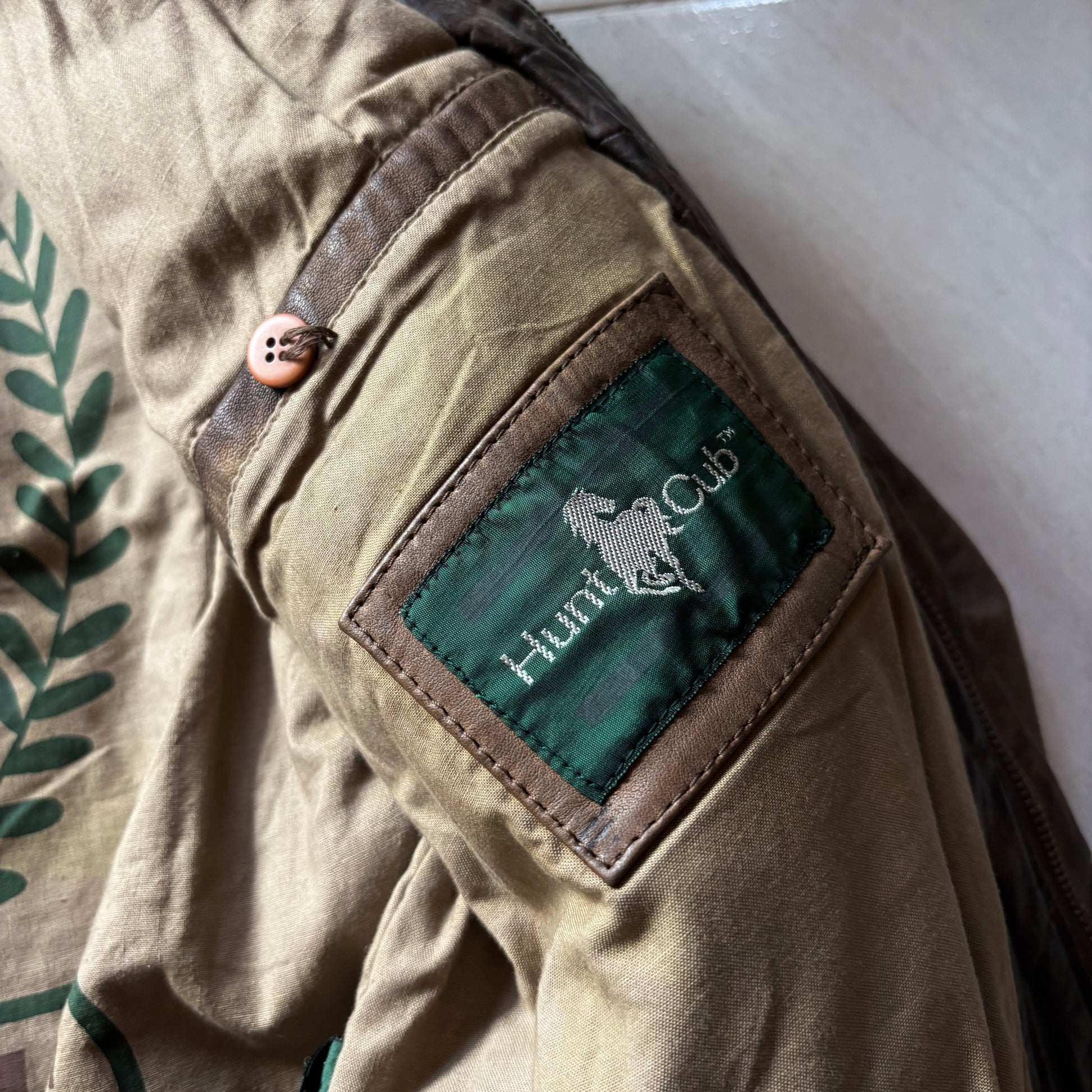 (M BOXY) VINTAGE HUNT CLUB PERFECT LEATHER JACKET