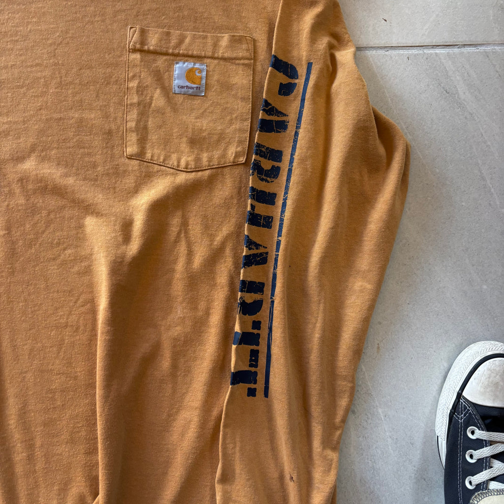 (L) CARHARTT LONG SLEEVE POCKET TEE
