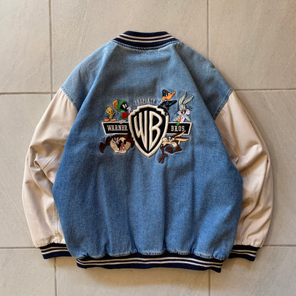 (L) Vintage Looney Tunes Varsity Jacket