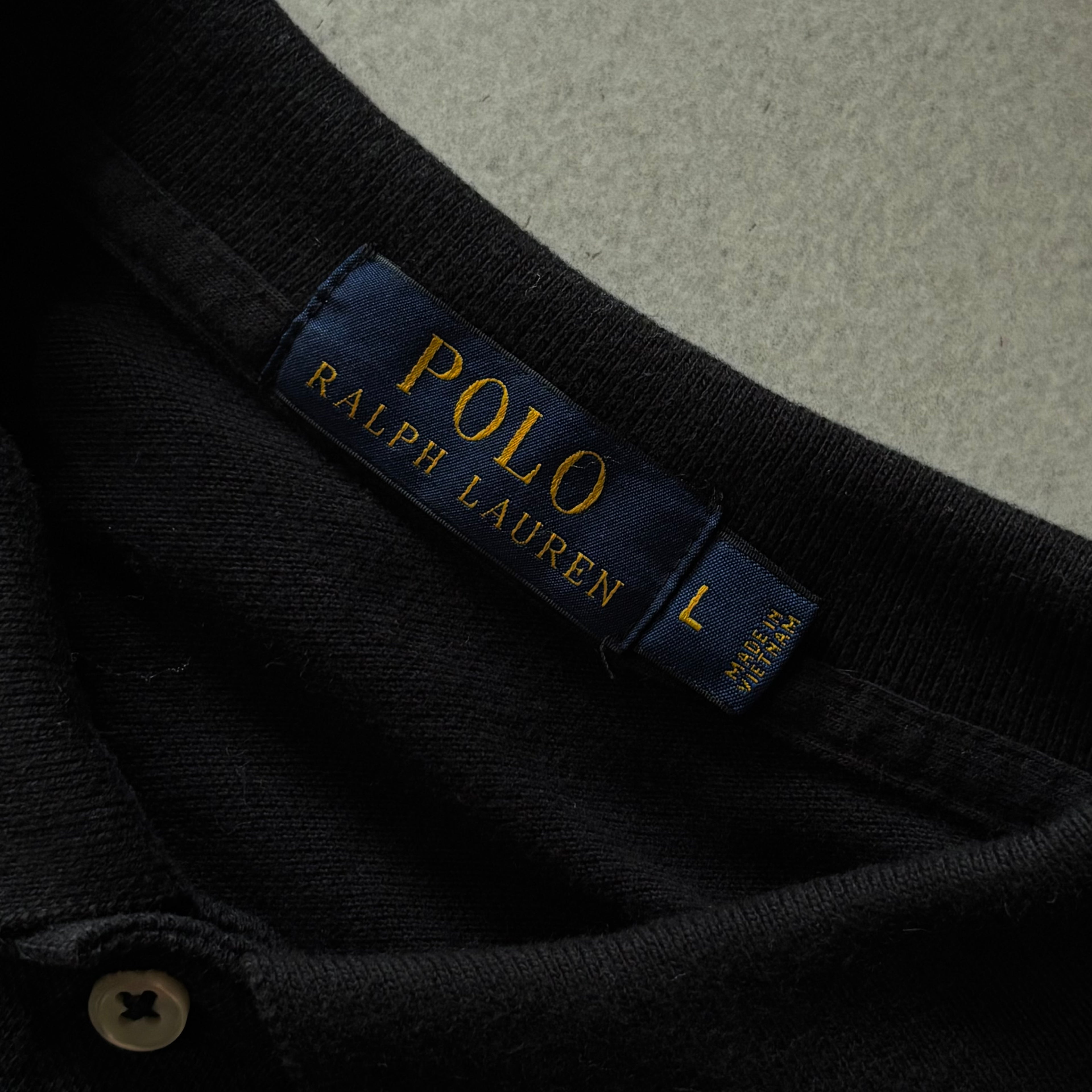 (L) RALPH LAUREN LONG SLEEVE BLACK