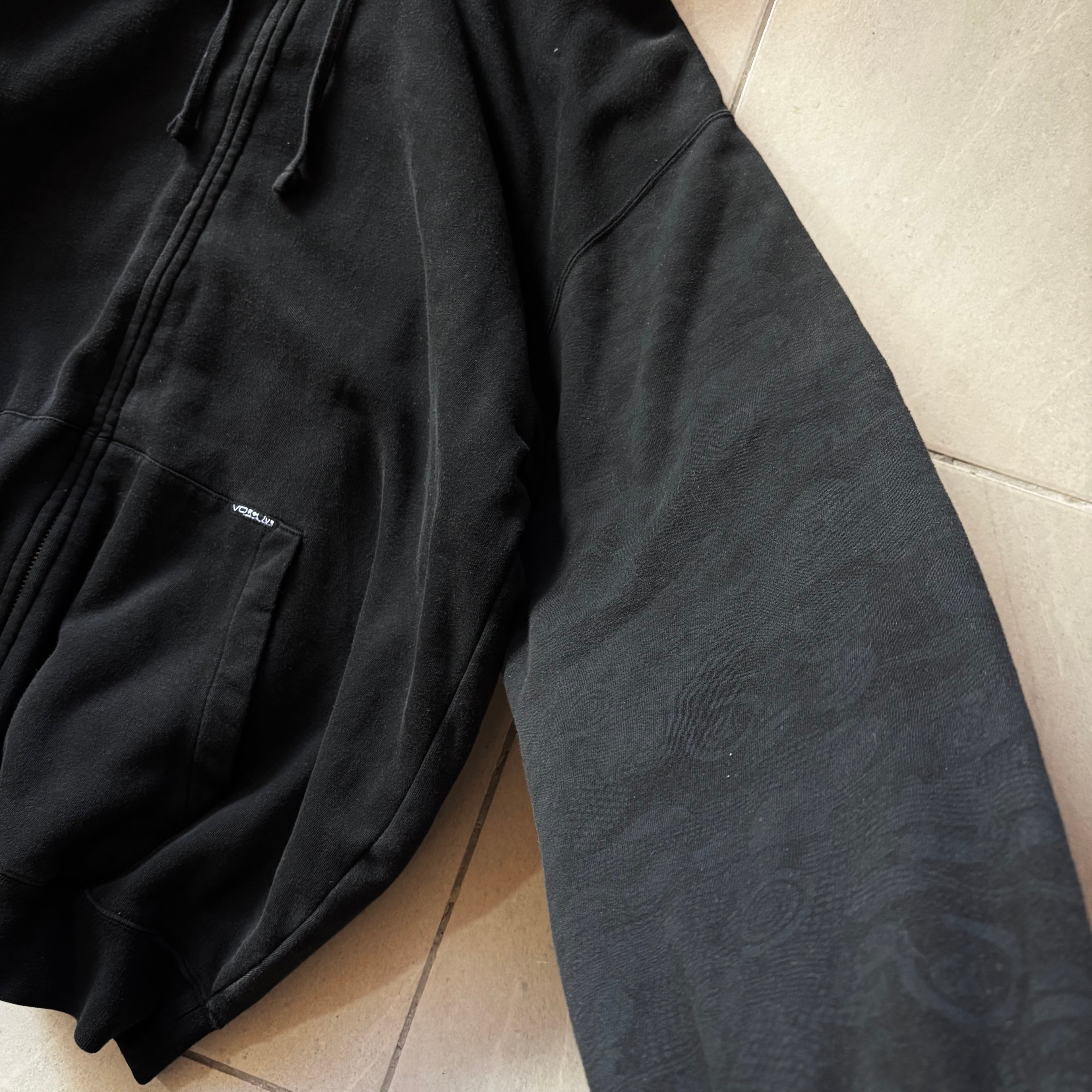 (Xl) VINTAGE VOLCOM HOODIE NEGRA