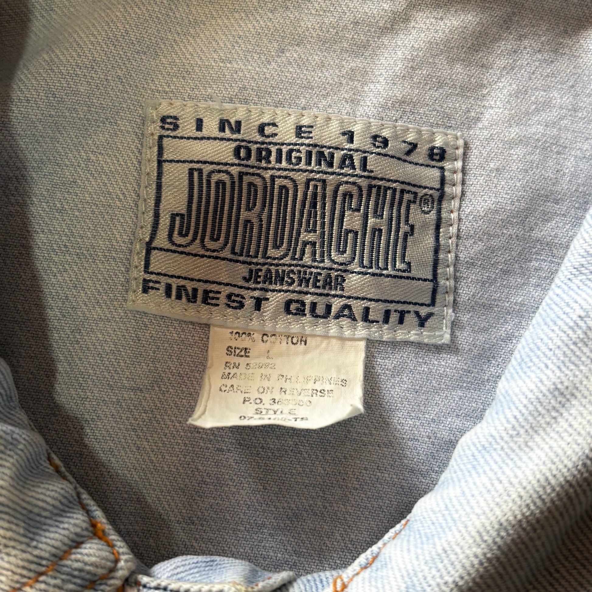 (L BOXY) JORDACHE TRUCKER DENIM JACKET - NEW