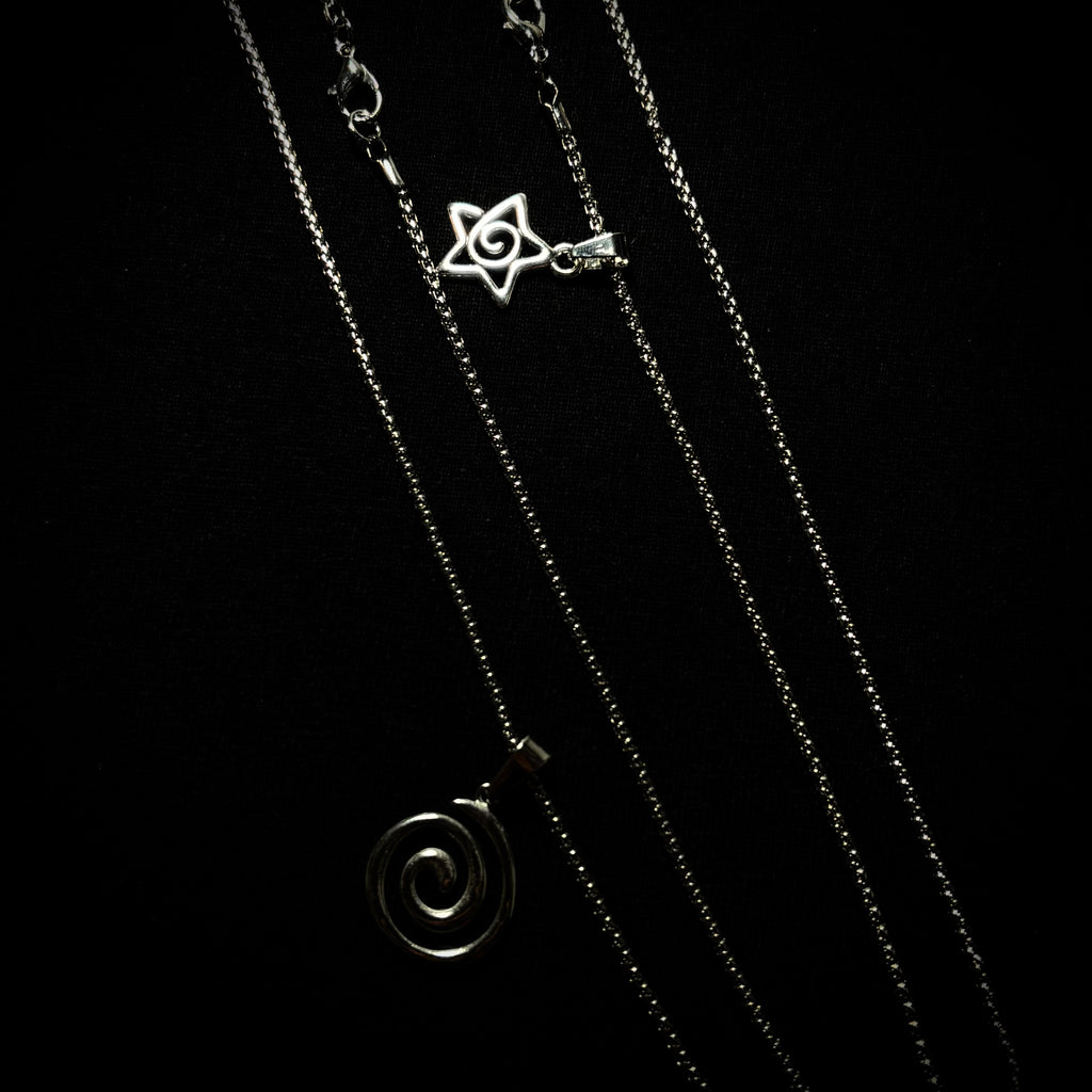 SPIRAL STAR NECKLACE (PACK 2)
