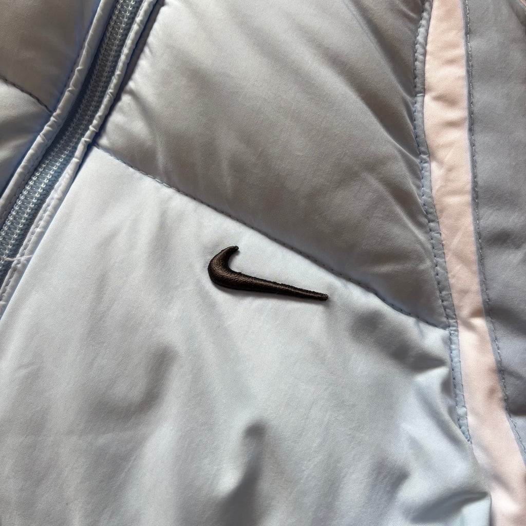(M) VINTAGE NIKE 00's PUFFER JACKET - PLUMAS - SKY BLUE