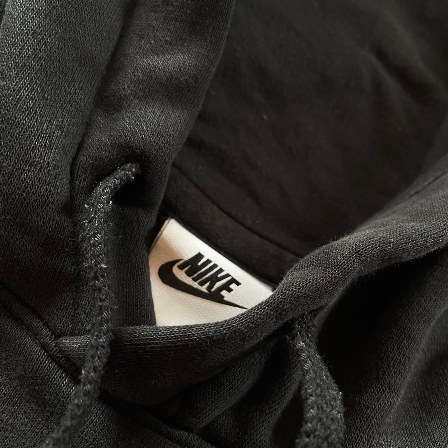 (L) Nike Hoodie Full Black