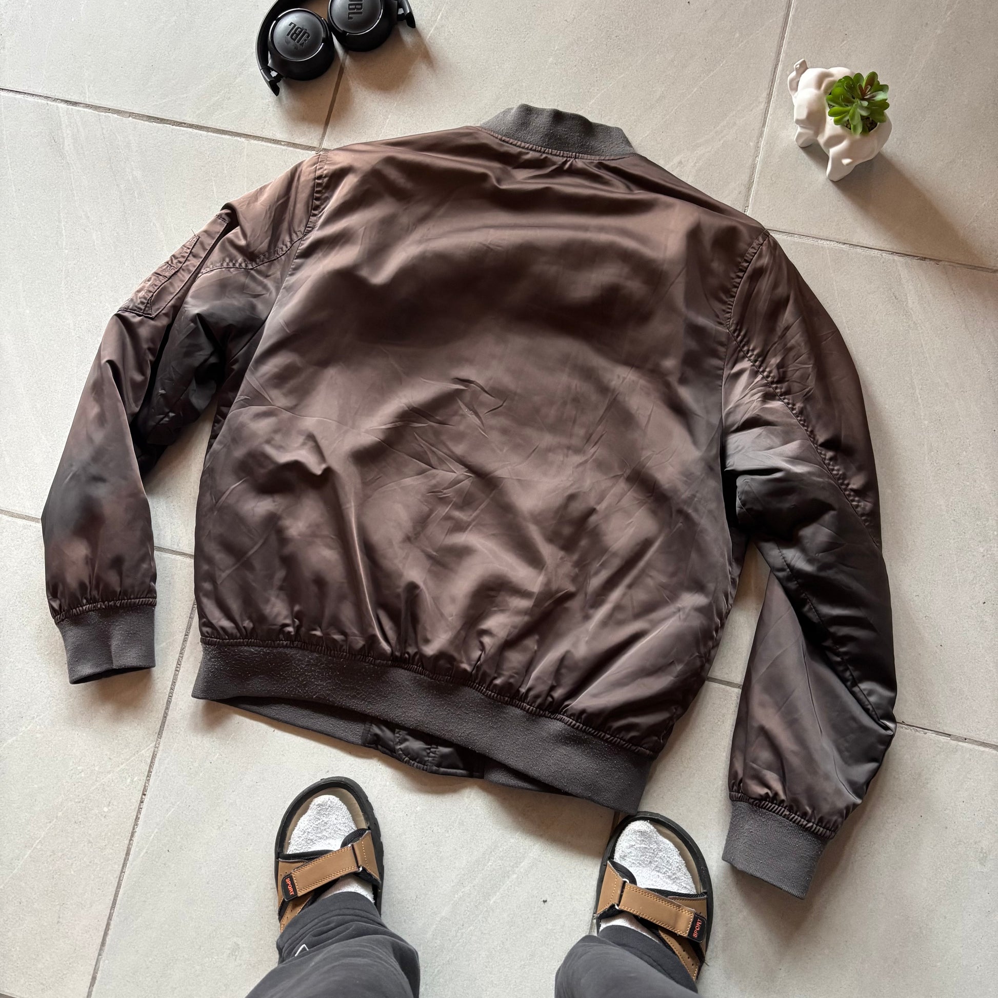(L) BOMBER JACKET SUN FADED