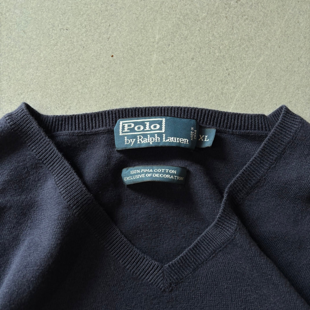 (Xl) SWEATER RALPH LAUREN AZUL MARINO